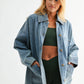 Boxy-Cut Denim Jacket
