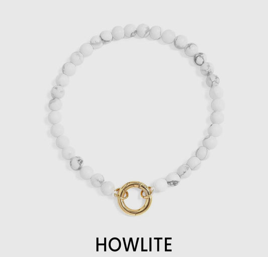 Precious Stone Charm Keeper Necklace/Bracelet
