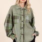 MINERAL WASH PATCHWORK PLAID
