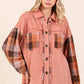 MINERAL WASH PATCHWORK PLAID