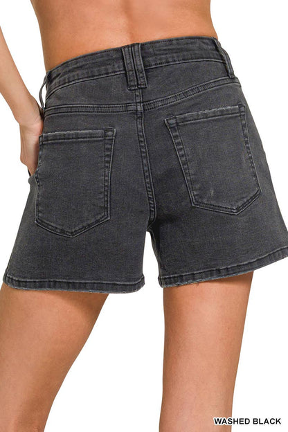 Avery Denim Shorts - black
