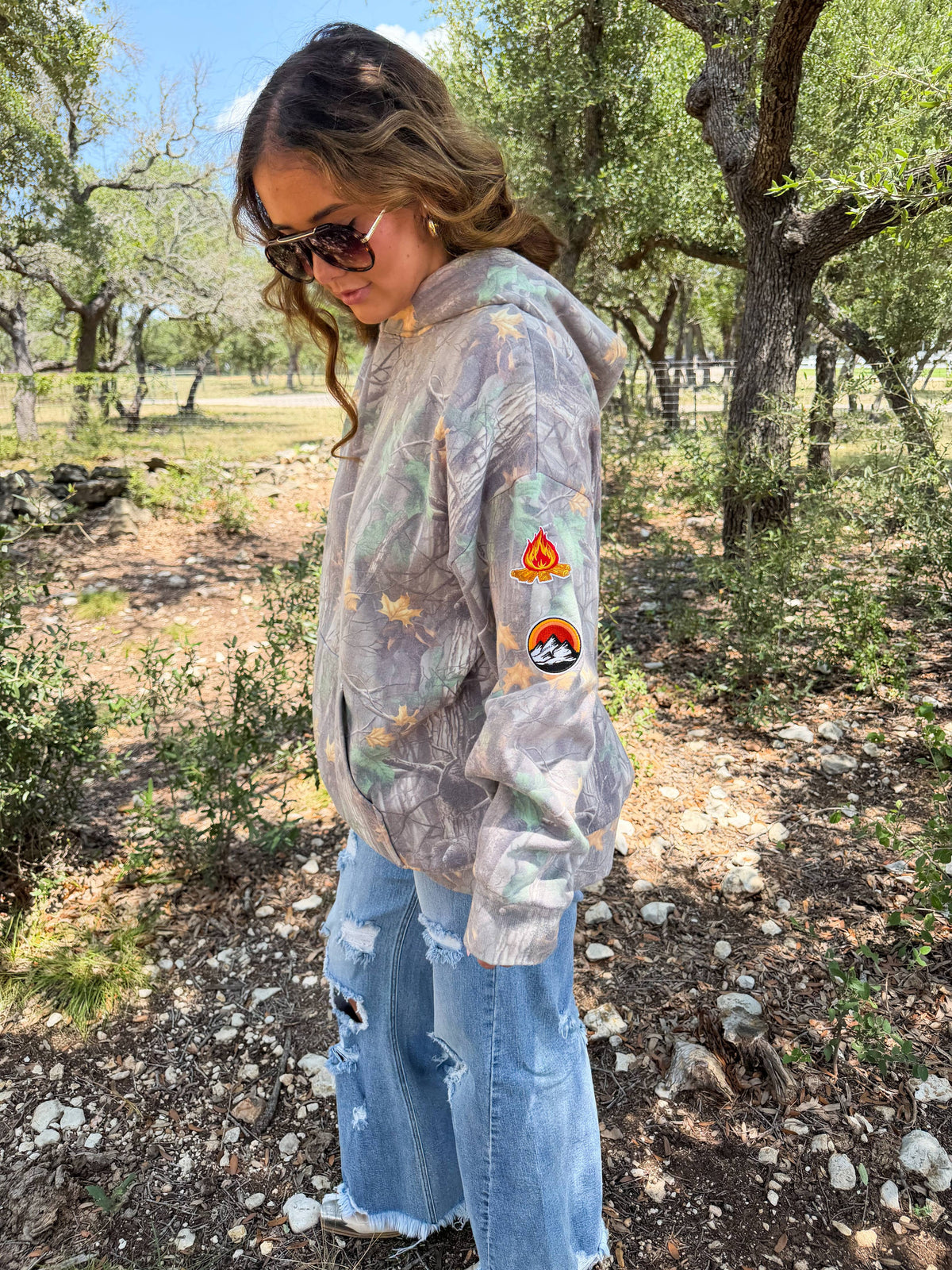 HIDDEN TRAIL CAMO HOODIE PULLOVER