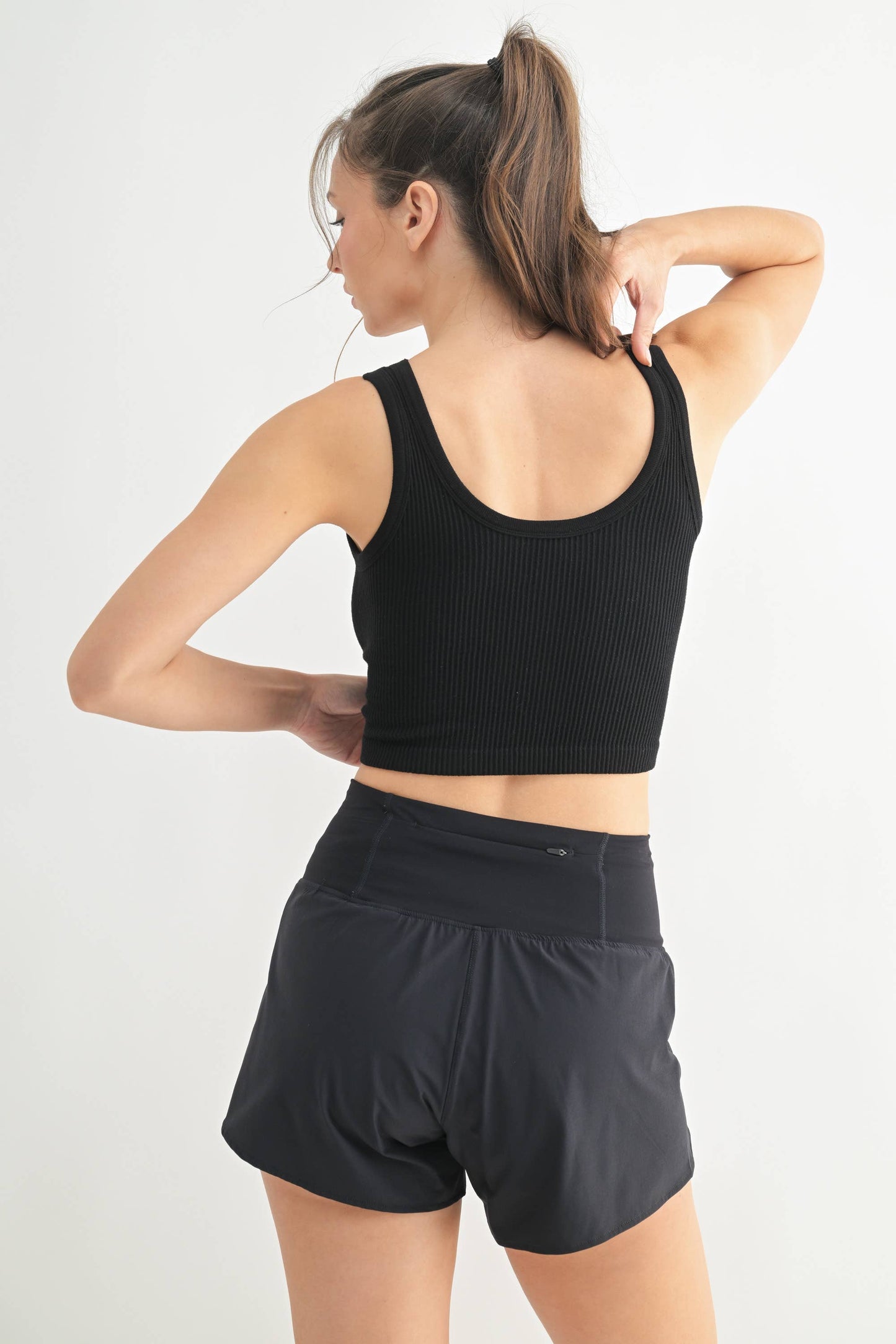 Ribbed Seamless Cropped Tank Top