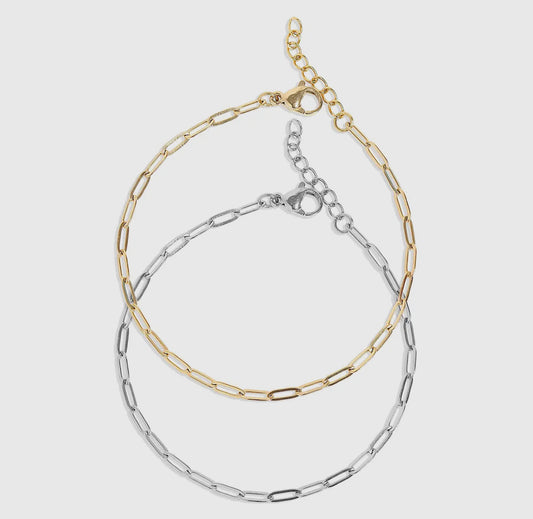 Basic Paperclip Chain Bracelet