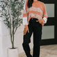 All Over the Place Color Block Relaxed Pullover