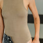 Any Time, Any Place Bodysuit in Mocha Brown