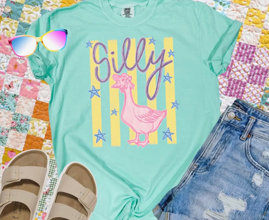 Silly Goose Tee - Teal