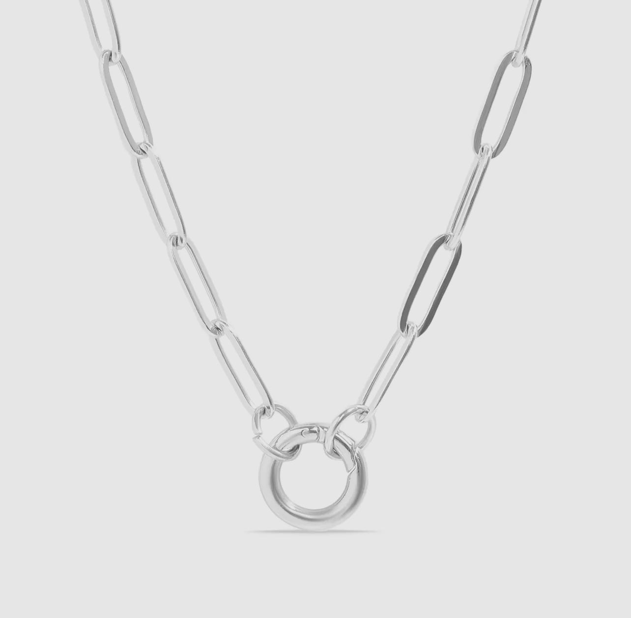 Paperclip Charm Holder Necklace/Bracelet