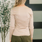 Can You Believe It Basic Long Sleeve Top In Sand