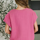 Can't Quit You Drop Shoulder Top in Magenta