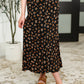 Crisp Kiss Midi Skirt in Rust, White and Black