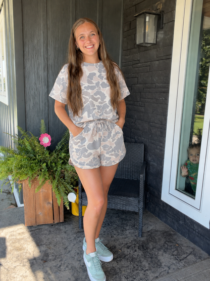 Pre-Order Camo shorts set