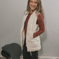 Hooded Long Quilted Puffer Vest