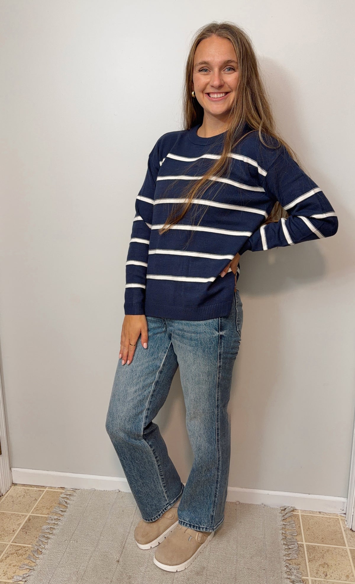Stella Navy Sweater