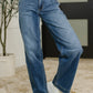Elsie High Rise Double Button Wide Leg Jeans
