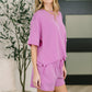 Fight the Feeling Top and Bottom Set in Spring Violet