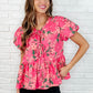 Floral Fling Puff Sleeve Blouse