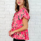 Floral Fling Puff Sleeve Blouse