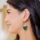 Half Circle Crystal Earrings