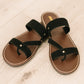 Heart & Sole Slip on Sandals in Clarity Black