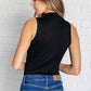 Higher and Higher Ribbed Zip Up Bodysuit