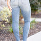 Judy Blue Full Size Tummy Control Contrast Wash Skinny Jeans
