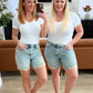 Cindy High Rise Mineral Wash Distressed Boyfriend Shorts - Judy Blue