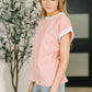 I Wouldn't Mind Short Sleeve Top in Coral