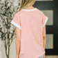 I Wouldn't Mind Short Sleeve Top in Coral