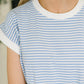 I Wouldn't Mind Short Sleeve Top in Cornflower Blue