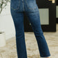 Nova High Waist Dark Wash Kick Flare