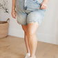 Cindy High Rise Mineral Wash Distressed Boyfriend Shorts - Judy Blue