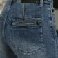 Karla High Waist Column Straight Jeans