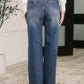 Karla High Waist Column Straight Jeans