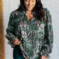 Looking Out Damask Print Blouse