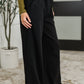 Lounge Line Wide Leg Sweats in Black