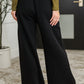 Lounge Line Wide Leg Sweats in Black