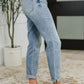 Mallory Mid Rise Bleach Wash Boyfriend Jeans