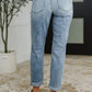 Mallory Mid Rise Bleach Wash Boyfriend Jeans