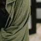 Pamper Travel Hooded Cardigan in Olive