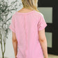 Parlour Picnic Color Block Knit Top in Pink