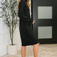 Personal Assistant Turtleneck Dress in Black