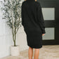 Personal Assistant Turtleneck Dress in Black