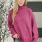 Right to the Core High Neck Pullover in Light Plum