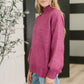 Right to the Core High Neck Pullover in Light Plum