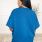 Slow Sunday Ribbed Knit Set in Classic Blue
