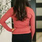 The Girls are Back in Town Long Sleeve Top in Burgundy