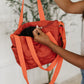 There She Goes Bag in Tomato