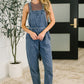 Too Cute to Compute Waist Tie Overalls in Dark Blue