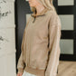 You Should Know Half Zip Pullover in Deep Camel